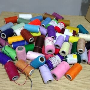 Clarke's O-Sew-E 2-Ply Punch Embroidery yarn spools Assorted Colors 50+Pcs